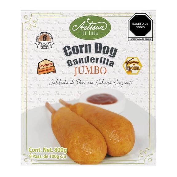 Banderillas de salchicha Artisan di Luca sabor miel jumbo 800 g
