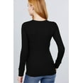 thumbnail image 3 of AB Women's Basic Thermal Long Sleeve Knit T-Shirt, 3 of 3