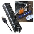 thumbnail image 2 of Hub USB de 7 puertos con luz indicadora para compatibilidad universal, 2 of 5