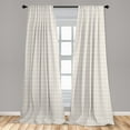thumbnail image 5 of Ambesonne Floral Curtains, Pastel Flowers and Dots, Pair of 28"x84", Pale Mauve and White, 5 of 5