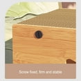 thumbnail image 4 of 2 Tier Cat Scratcher House with Cat Head and Paw Design, Scratch Resistance Corrugated Paper Cardboard Tunnel Bed, Made of Triple Material, Machine Cut, 4 of 8