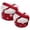 Red White, variant on Holiday Themed Cotton Rope Storage Bin Hand Woven Basket For Christmas Home Decoration Desktop Sundries Organiser
