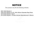 thumbnail image 2 of Transit Auto Rear Disc Brake Rotors and Semi-Metallic Pads Kit for Car Mazda 3 CX-30 Sport K8S-104044, 2 of 11