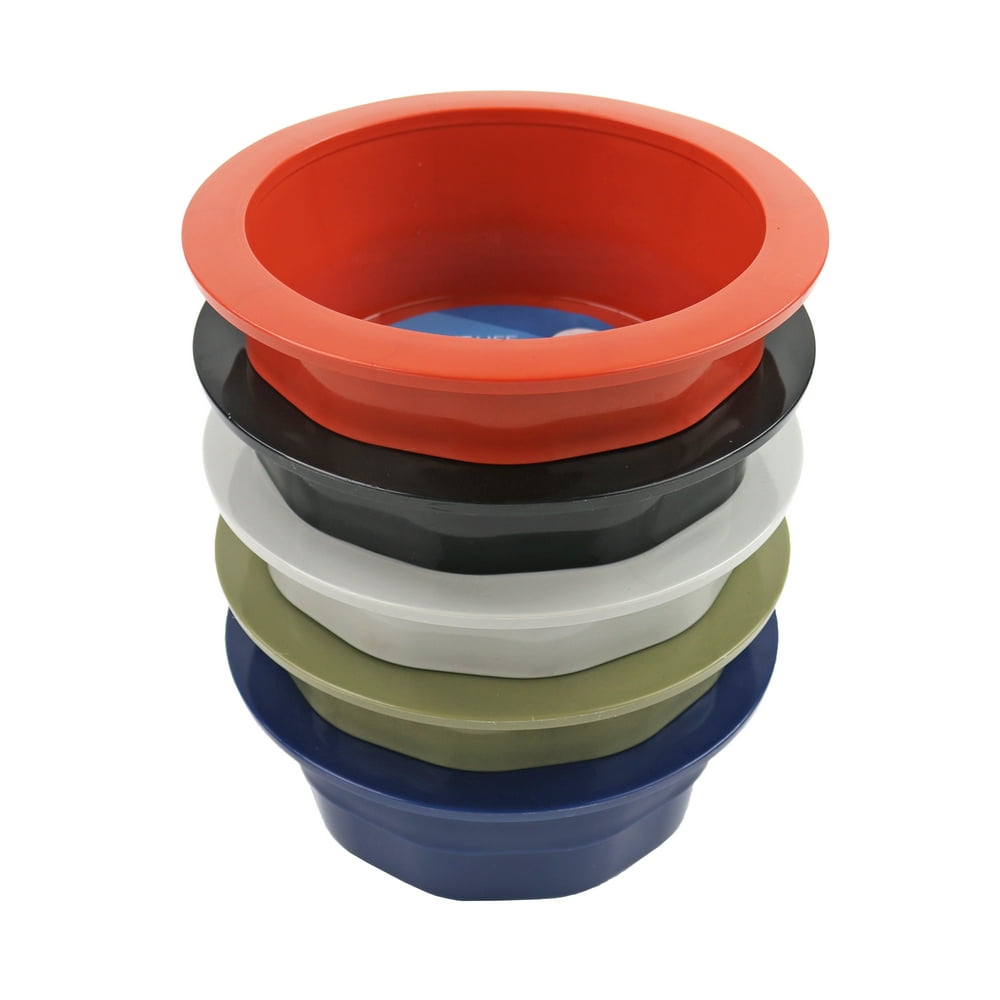 Vibrant Life Large Heavyweight Plastic Crock Pet Feed & Water Bowl (52oz), Assortment Walmart