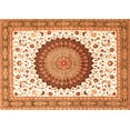 thumbnail image 1 of Ahgly Company Indoor Rectangle Medallion Orange Traditional Area Rugs, 5' x 8', 1 of 1