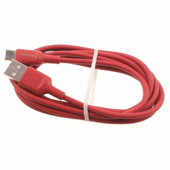 Red 6ft USB-C Cable for Motorola Razr  (2023) Phone - Charger Cord Power Wire Type-C Fast Charge for Motorola Razr Plus (2023)