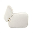 thumbnail image 3 of Pasargad Home Zarina Upholstered Modern Accent Chair in Ivory, 3 of 8