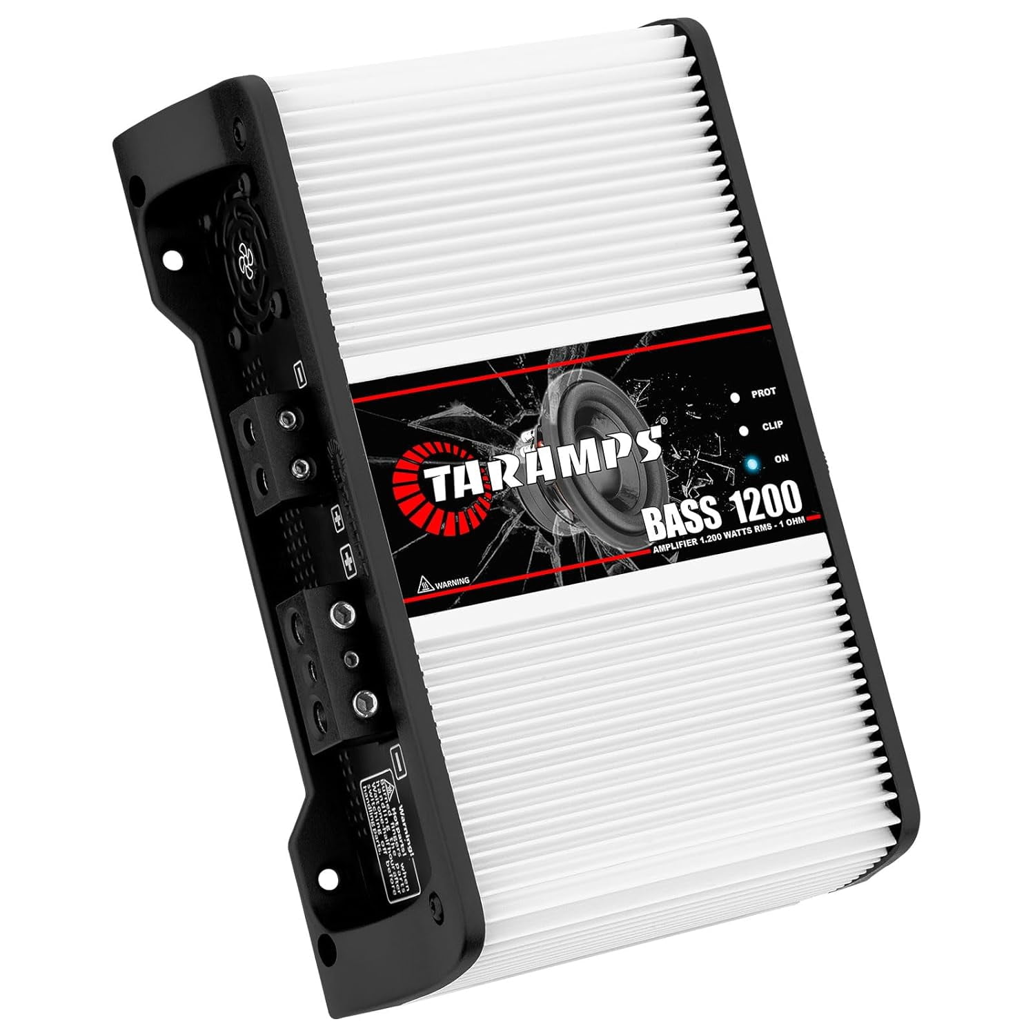 Taramps BASS 1200 1 Ohm 1 Channel Mosfet Amplifier 1200 Watts RMS Class D Car Audio System (Monitor Level Remote Included)