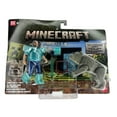 thumbnail image 3 of 2025 A Minecraft Movie Diamond Armor Steve & Wolf 4" Figure 2 Pack! Jack Black, 3 of 3