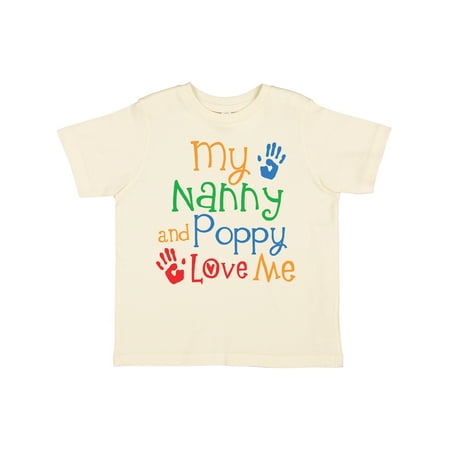 

Inktastic Nanny and Poppy Love Me Grandkid Gift Toddler Boy or Toddler Girl T-Shirt
