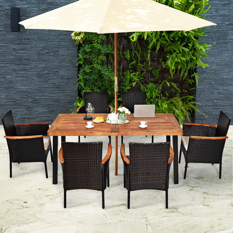 custom patio umbrella with logo ABCCANOPY Outdoor 7.5FT/9FT/10FT Center-Pole Umbrella Valance / 9FT Threadless Color:Blue/White/Cream, Dark Brown Pellebant Double Top 13 one umbrella is the