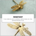 thumbnail image 3 of 6 Pc Dragonfly Handle Decorative Gold Kitchen Cabinets Knob Household Drawer Closet, 3 of 6