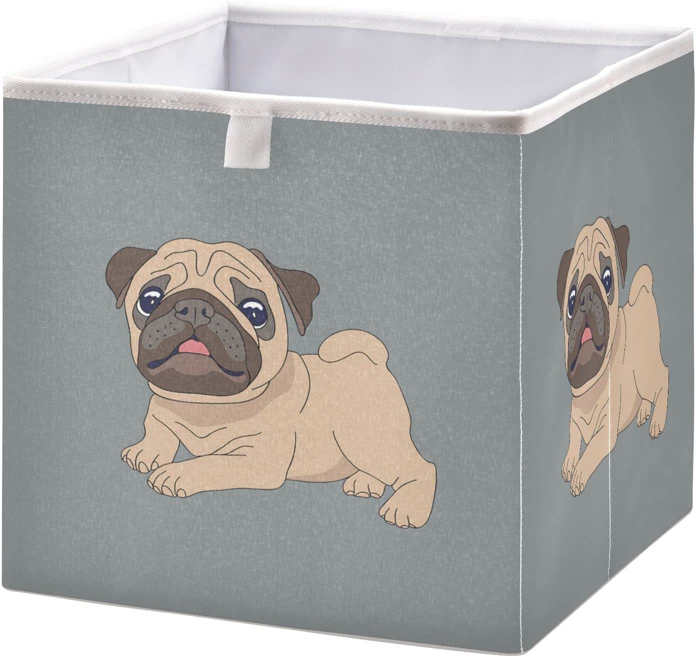 Linqin Scottish Highland Cow Print Storage Basket – Collapsible, Foldable Bin For Toys & Organizing - View #9