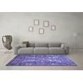 thumbnail image 3 of Ahgly Company Machine Washable Indoor Rectangle Persian Blue Traditional Area Rugs, 7' x 10', 3 of 4