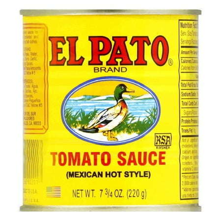 El Pato Hot Tomato Sauce, 7.75 OZ (Pack of 24)