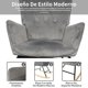 thumbnail image 5 of Simple Wisdom Mecedora,Silla Mecedora con Respaldo y Reposabrazos Tapizados,Mecedora Adulto con Patas de Madera Curvadas,Silla Mecedora para Adulto Adecuado para Sala de Estar y Dormitorio.(Gris), 5 of 9