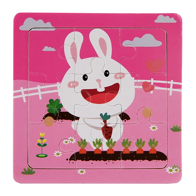 onlyliua Ofertas Del Día Liquidación Rompecabezas de Madera 9 Piezas para Niños de 3 a 7 Años, Rompecabezas de Madera, Rompecabezas para Niños, Rompecabezas de Avión de Educación Temprana, Juguete