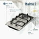 thumbnail image 3 of Parrilla de Gas Fline Malmo 2 Empotrable con 2 Quemadores Acero Inoxidable, 3 of 3