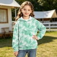 thumbnail image 4 of Atogsazn Girls Fleece Lined Hoodies Kids Casual Long Sleeve Hooded Sweatshirt Fall Winter Clothes Tops Green 11-12 Years Fashion, 4 of 8