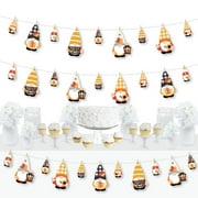 Big Dot of Happiness Fall Gnomes - Autumn Harvest Party DIY Decorations - Clothespin Garland Banner - 44 Pieces