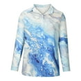 thumbnail image 4 of Chemise Boutonnée pour Femmes à Col, Manches Longues, Blouse Tendance à Imprimé Floral, Décontractée et Ample, Tunique d'Automne pour Sorties, 4 of 5