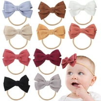 Raindrops 10 Pcs Accessories Newborn Bow Headband Baby Girl