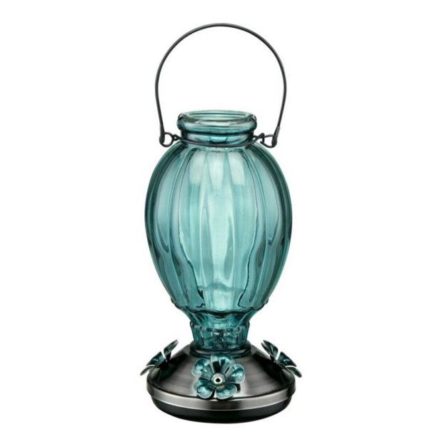Royal Wing EX220608D Teal Globe Hummingbird Feeder