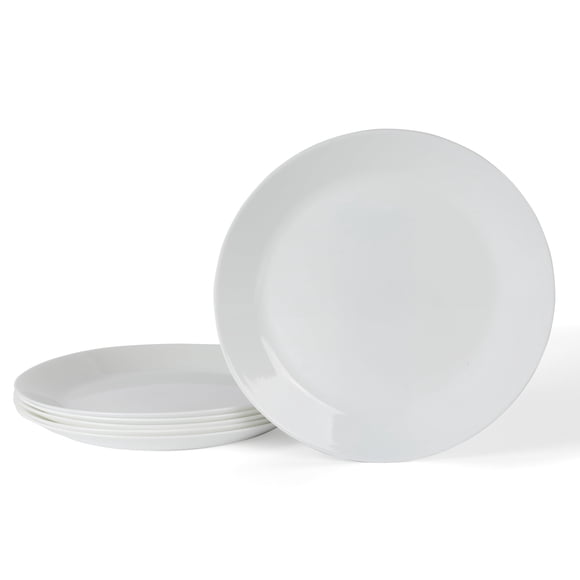 Platos para Cena Martha Stewart Opalton Juego de 6 Piezas 25 cm Blanco