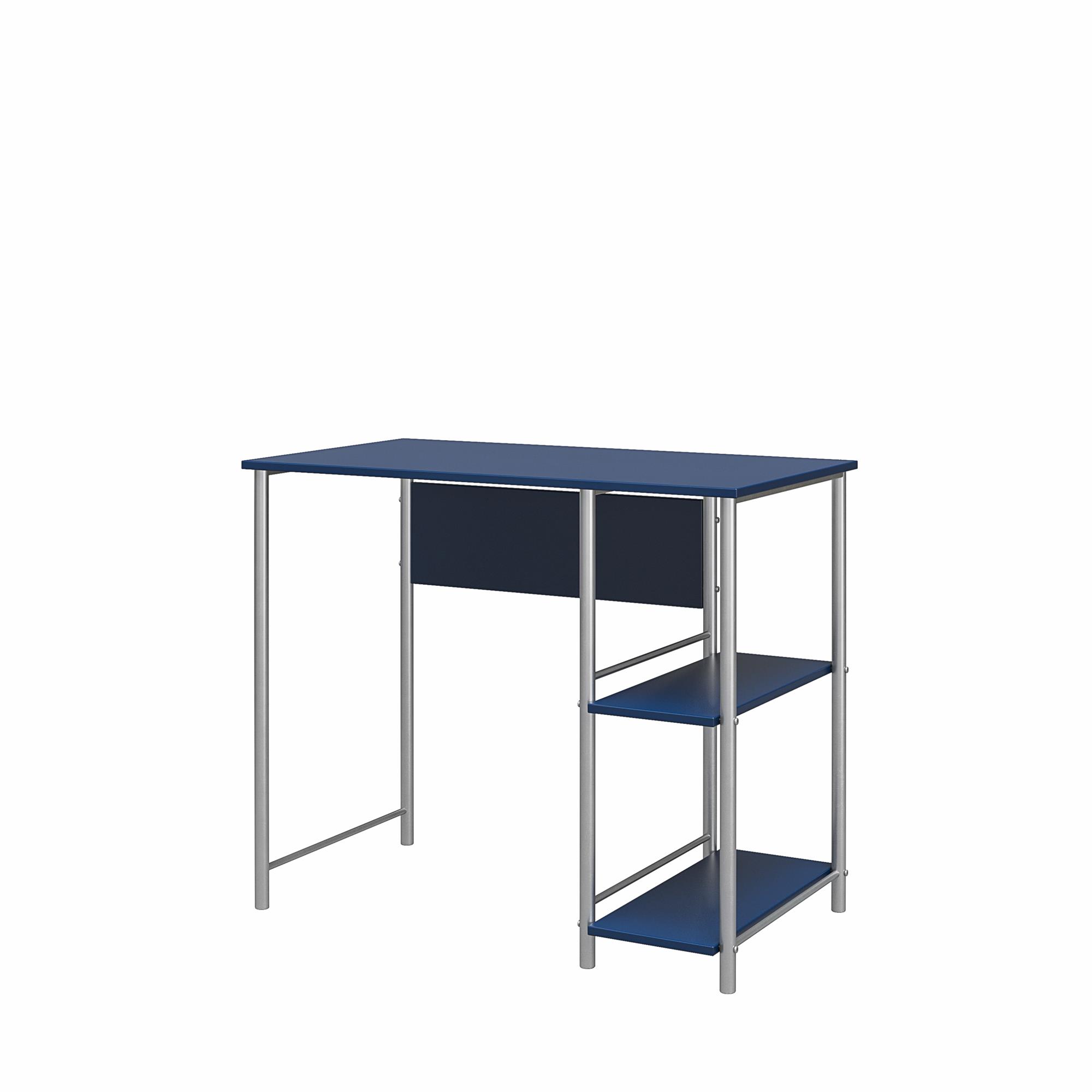 Mainstays Metal Student Computer Desk, Blue - image 4 of 8
