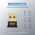 thumbnail image 4 of Bluetooth Adapter for PC Bluetooth 5.0 USB Adapter - PC Bluetooth 5.0 Dongle Receiver Supports Windows 7/8.1/10 and Linux for Desktop  Laptop  Headsets  Mouse  Keyboard  Printers  Speaker, 4 of 7