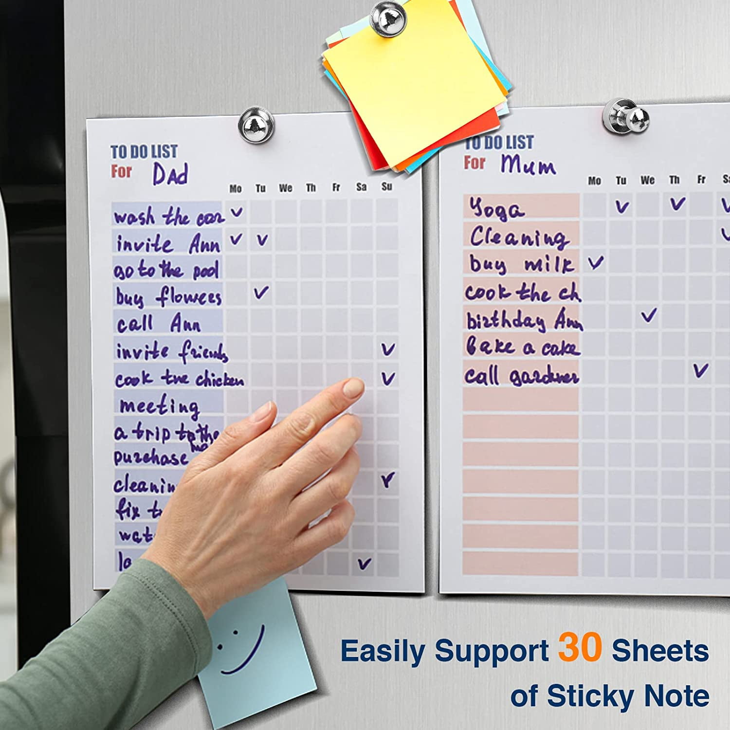 DIYMAG Fridge Magnets for Whiteboard, 15Pcs Strong Magnets for Whiteboard, Refrigerator Magnets Neodymium Push Pins Magnets for Office Magnets, Whiteboard Magnets, at School, Classroom, Kitchen