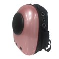 ALEKO Astronaut Bubble Window Hard Shell Pet Backpack Pink