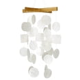 thumbnail image 3 of Woodstock Windchimes Mini Capiz Chime White, Wind Chimes For Outside, Wind Chimes For Garden, Patio, and Outdoor Décor, 12"L, 3 of 7