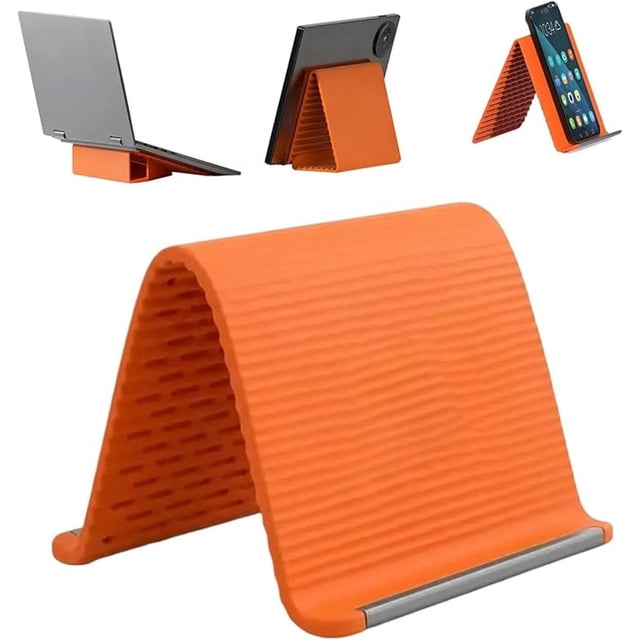 Holder - Universal Flexible Phone and Tablet Holder - Foldable & Adjustable - For Smartphone & Tablet - Orange