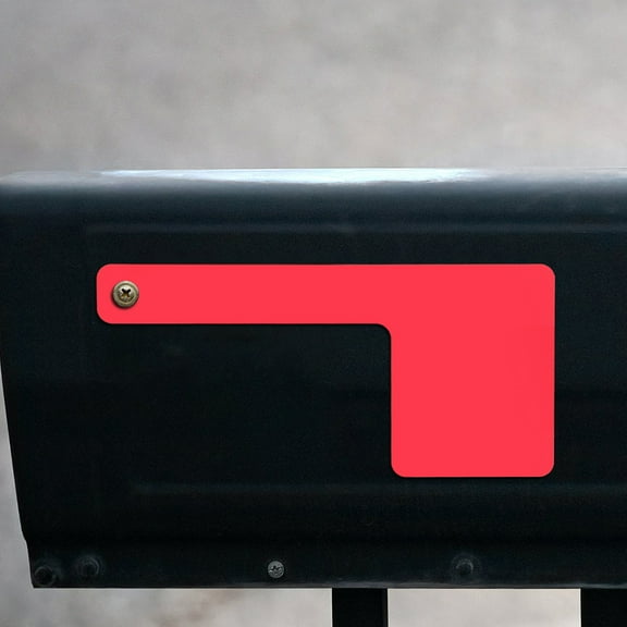 LOLIPPYY Red Acrylic Mailbox Flag 1Set for Outdoor Use Signal Indicator