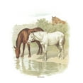 thumbnail image 2 of Junior's Lost Gods Retro Horses Portrait  Graphic Tee White Small, 2 of 3