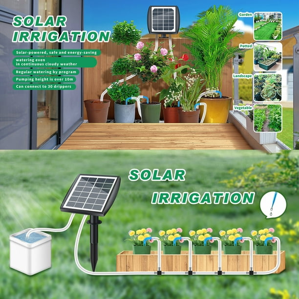 Irrigation solaire Système d'arrosage automatique solaire Kit d