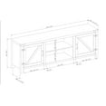 Woven Paths Farmhouse Barn Door TV Stand for TVs up to 80", Grey Wash