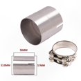 thumbnail image 2 of Stainless Steel Motorcycle Exhaust Pipe Adapter - 51mm to 54mm Diameter Reducer Converter for Motorcycles, 2 of 4