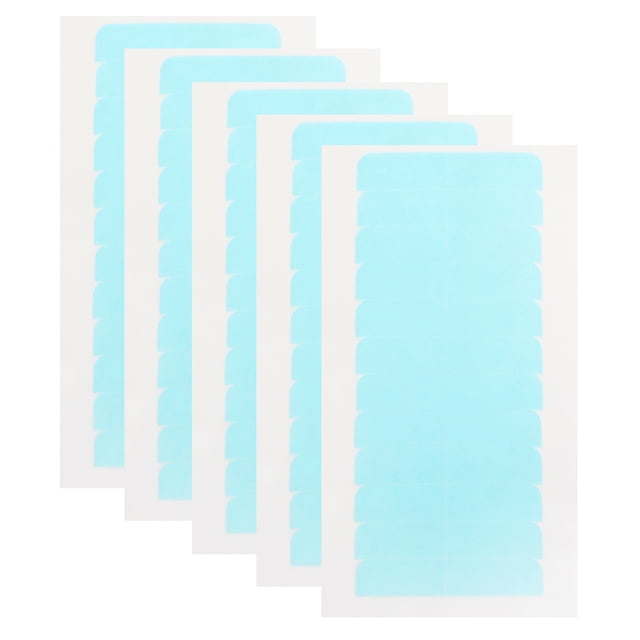 5 hojas de cinta adhesiva de doble cara para extensiones de cabello, fuerte adhesivo frontal de encaje, cinta adhesiva para pelucas, pegamento para pelucas, tiras adhesivas para pelucas