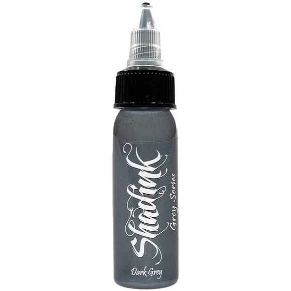 Shadink Dark Grey Tattoo Ink Professional Grey Series Tattooing Inks for Color Portrait, Black & Gray Style (Dark Grey)