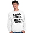 thumbnail image 3 of Camo Bucks Trucks Cute Hunter Son Men's Long Sleeve Tee T Shirt Brisco Brands M, 3 of 6