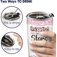 thumbnail image 5 of Sisters Gifts from Sister, Side By Side Sister Tumbler with Lid Stainless Steel 20 oz, Long Distance Sisters Coffee Mug, Gifts for Cousins, Sister Birthday Gifts, 5 of 6