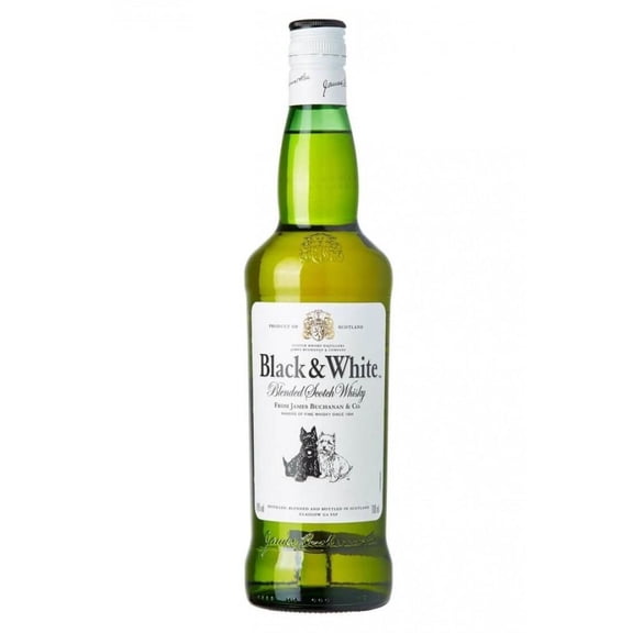 Pack de 2 Whisky Black And White Blend 700 ml