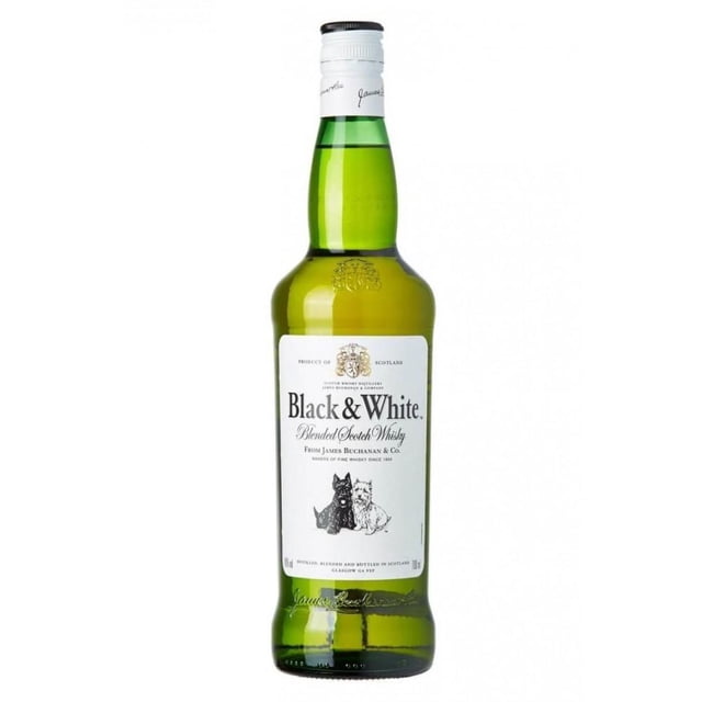 Pack de 6 Whisky Black And White Blend 700 ml