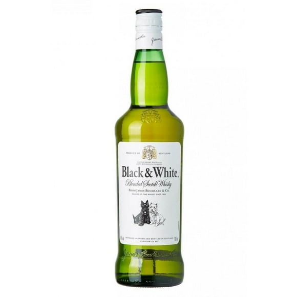 Pack de 6 Whisky Black And White Blend 700 ml