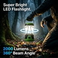 thumbnail image 6 of OHHANI Camping Lantern 2000LM 4000mAh Rechargeable Camping Lights with 4 Light Modes for Power Outages, Hiking, Fishing, Tents, Home, 6 of 8