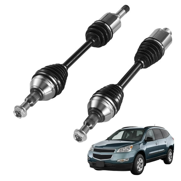 VEVOR CV Axle Shaft Assembly, 2 Pieces Front Left & Right (Driver and Passenger Side), Automotive Replacement Joint Axles Pair Compatible with 2009-2017 Chevrolet Traverse, Alloy Steel & Carbon Steel