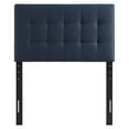 thumbnail image 4 of Drevy Lily Tufted Linen Fabric Upholstered Headboard in Navy, 4 of 8