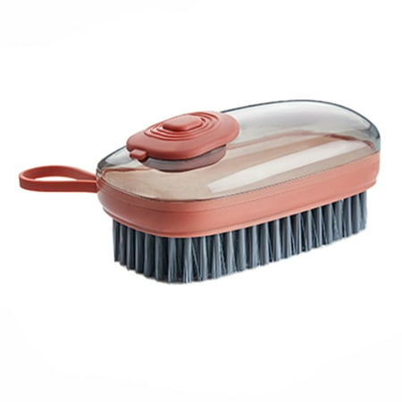 

Good Srubber Cleaner Reusable Soft Laundry Clothes And Shoes Scrubbing Brush For Dish Sink Pan Pot Washing And Cleaning Red